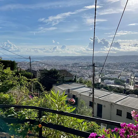 דירה Jardin Avec Jacuzzi, Vue Et Montagne, Clim & Parking ניס