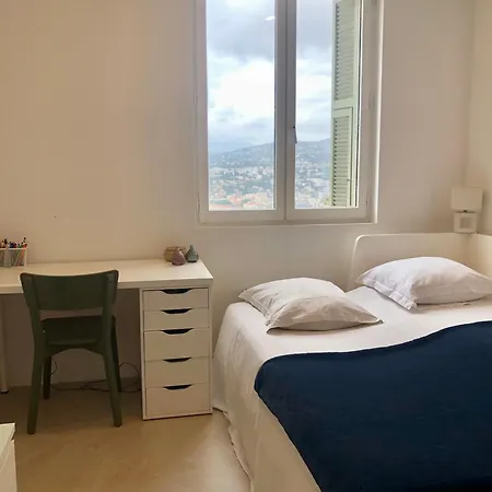 דירה Jardin Avec Jacuzzi, Vue Et Montagne, Clim & Parking ניס