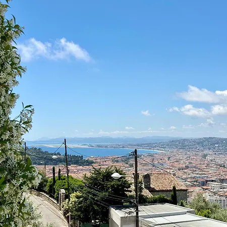Jardin Avec Jacuzzi, Vue Et Montagne, Clim & Parking דירה ניס