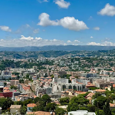 Jardin Avec Jacuzzi, Vue Et Montagne, Clim & Parking Ницца